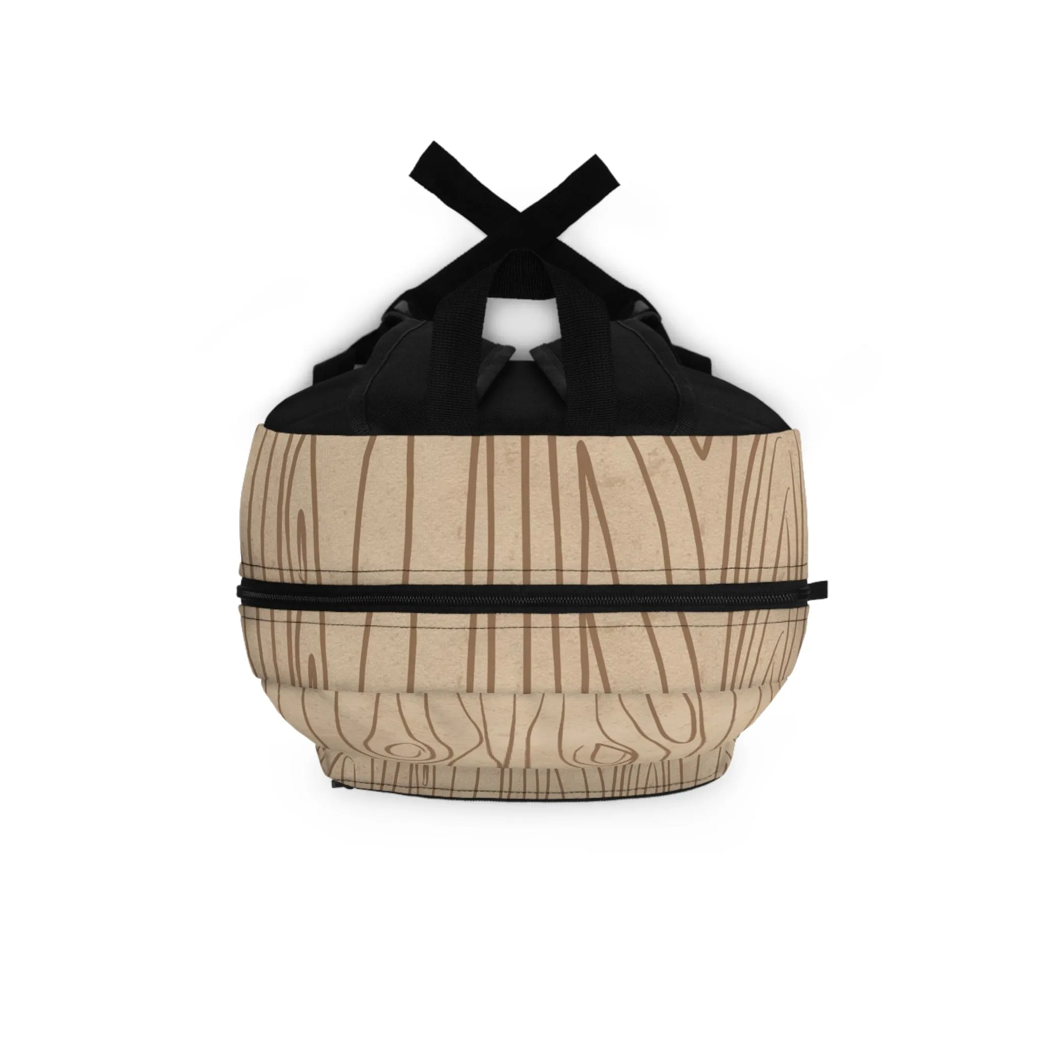 Backpack Work/school/leisure - Waterproof - Beige and Brown Tree Sketch Line Art