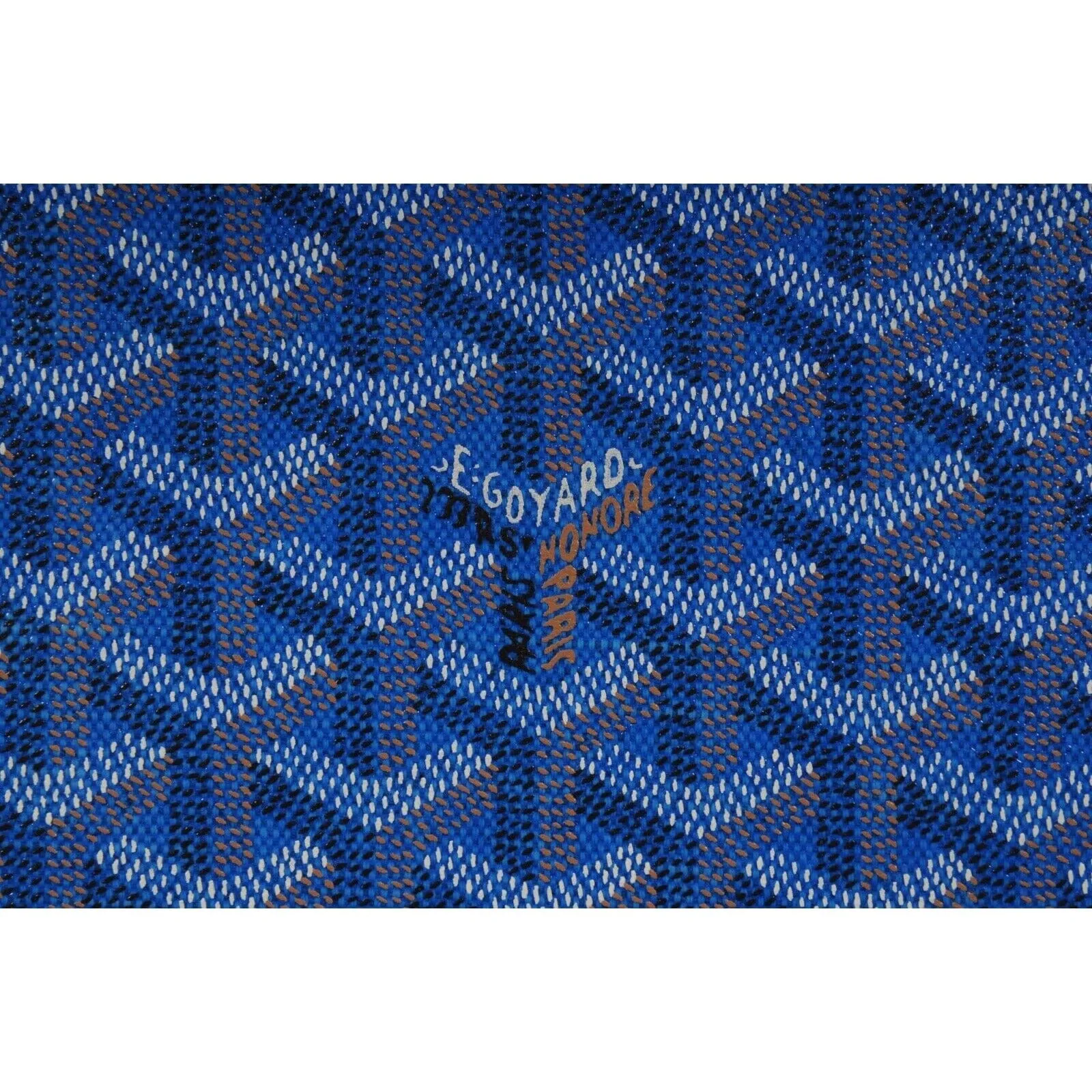 Goyard Beluga MM Handle Bag Blue Goyardine Leather Carry On Duffle Weekend