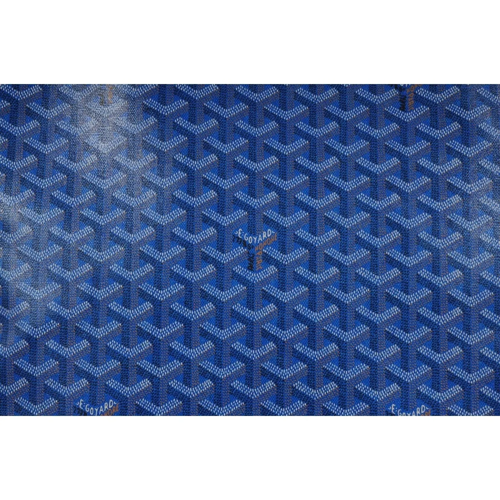 Goyard Beluga MM Handle Bag Blue Goyardine Leather Carry On Duffle Weekend